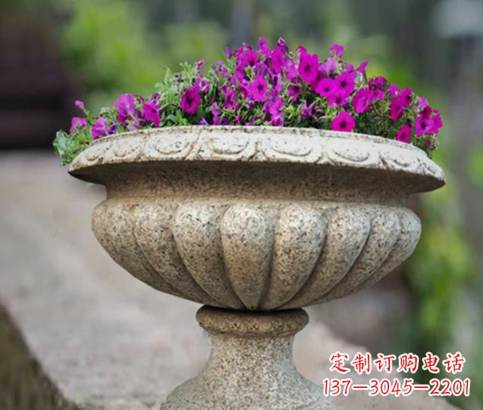 信阳专业的花岗岩花盆石雕