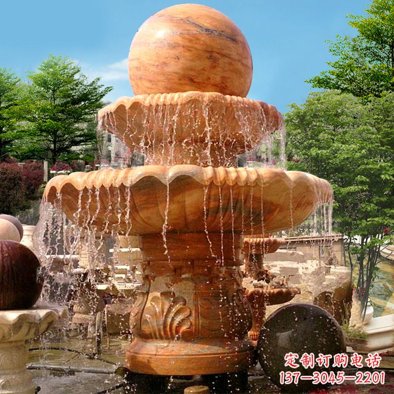 信阳花岗岩石雕塑风水球,汇聚优雅与高贵