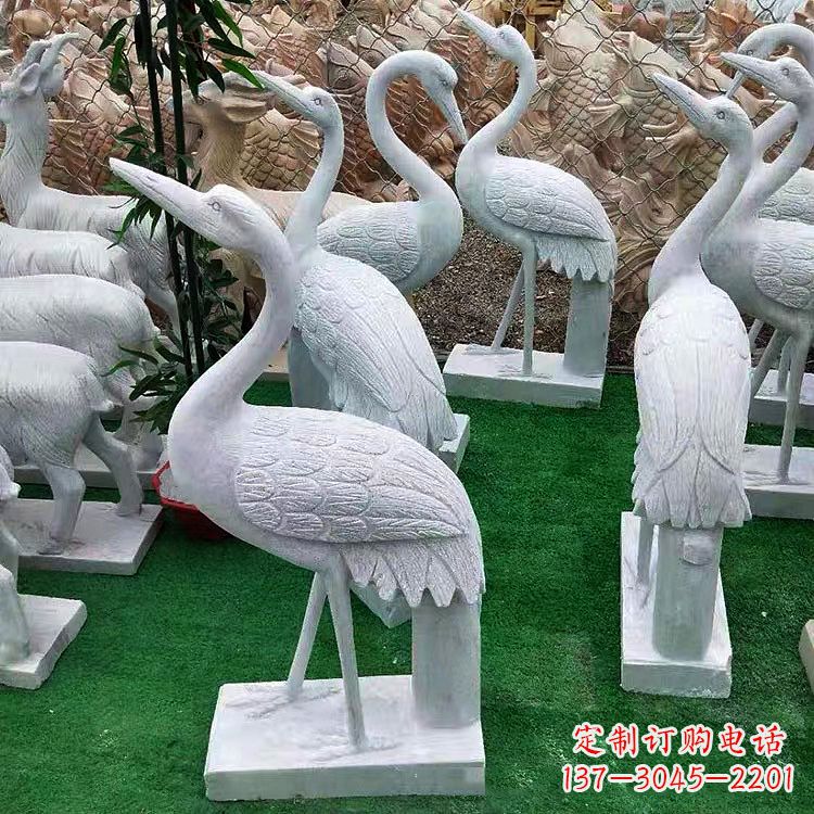 信阳花岗岩仙鹤雕塑,给您的家增添浓浓的古典风情
