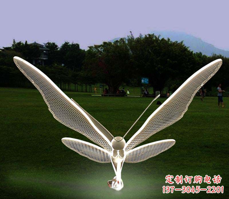信阳花园不锈钢装饰蝴蝶雕塑
