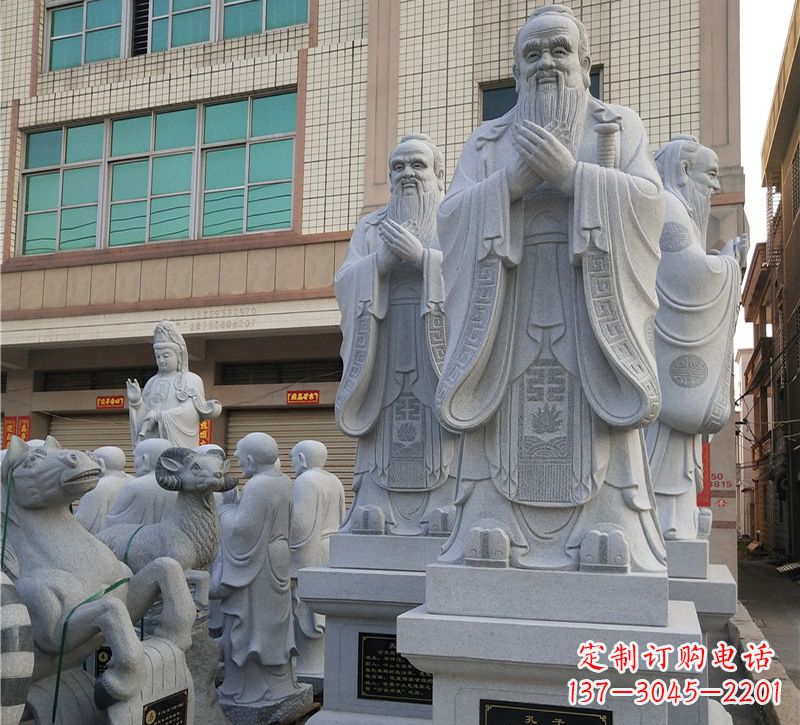 信阳华农孔子像,传承文明之美