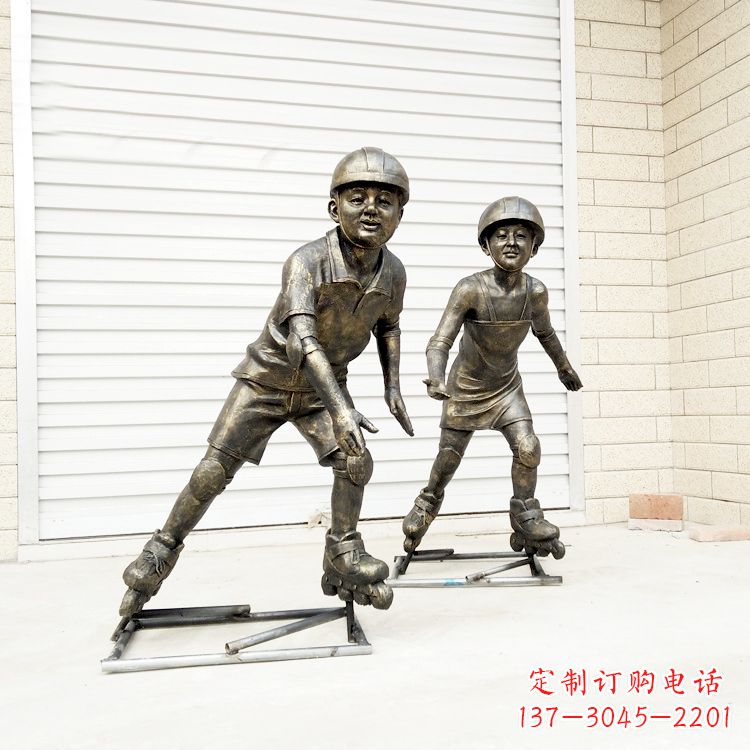 信阳中领雕塑:仿铜小孩雕塑
