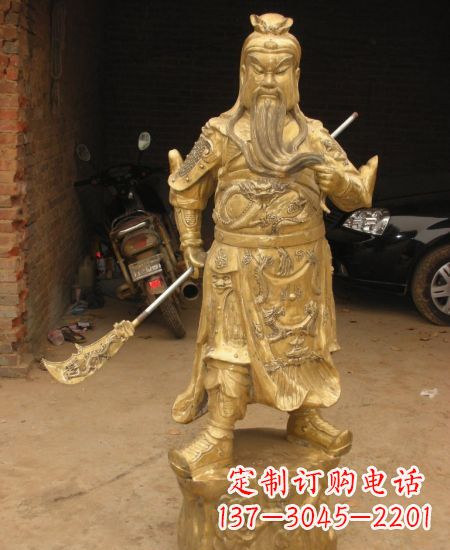 信阳优美勇猛的关公雕塑