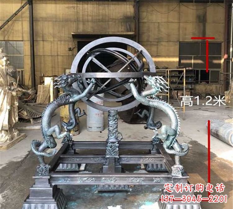 信阳浑天仪古代仪器校园景观雕塑
