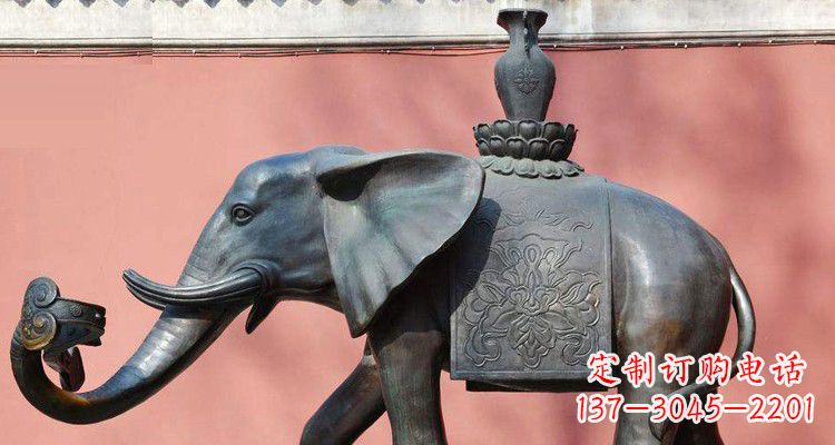 信阳吉祥大象铜雕,匠心之作