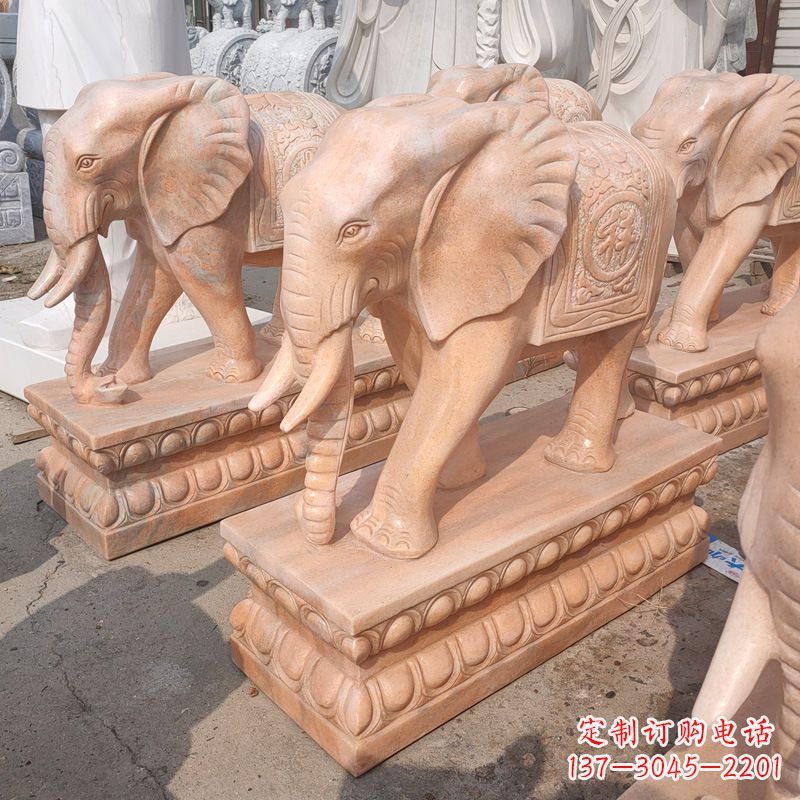 信阳中领雕塑:大象雕塑吉祥如意