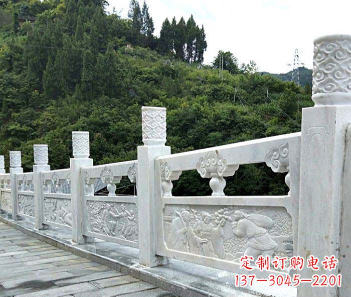 信阳景区大理石栏板石雕 (4)
