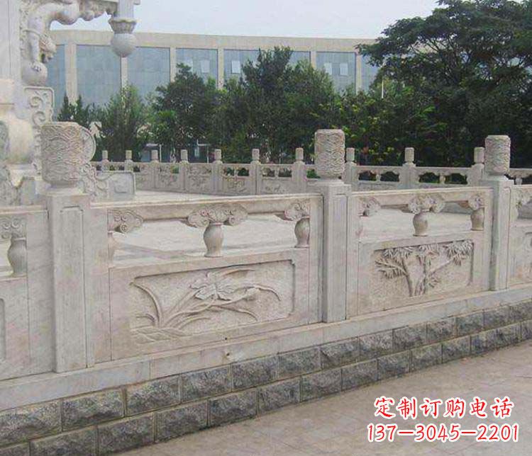 信阳景区大理石栏板石雕 (5)