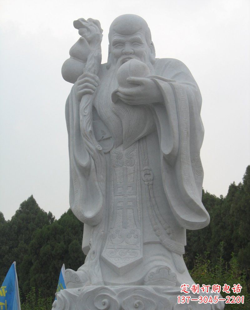 信阳大理石老寿星雕塑,重现传统文化的美好