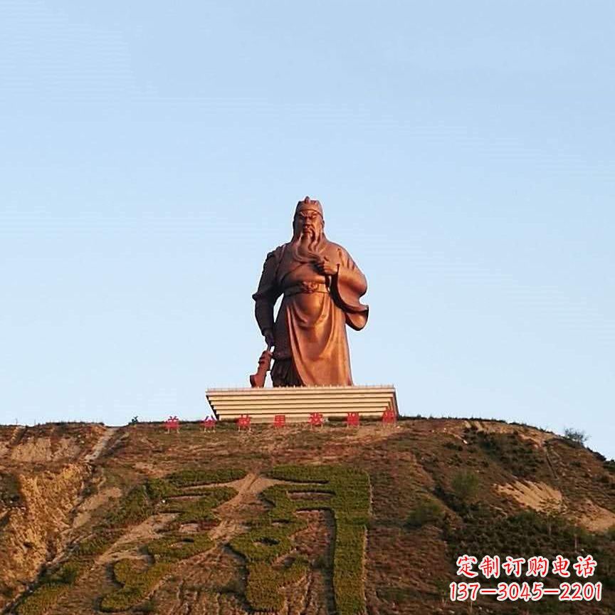 信阳中领雕塑精心打造的历史名将关公雕像