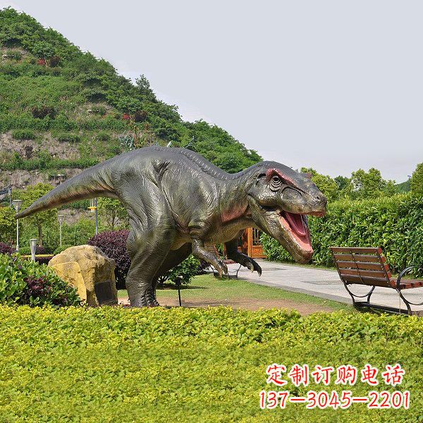 信阳精美玻璃钢制霸王龙雕塑