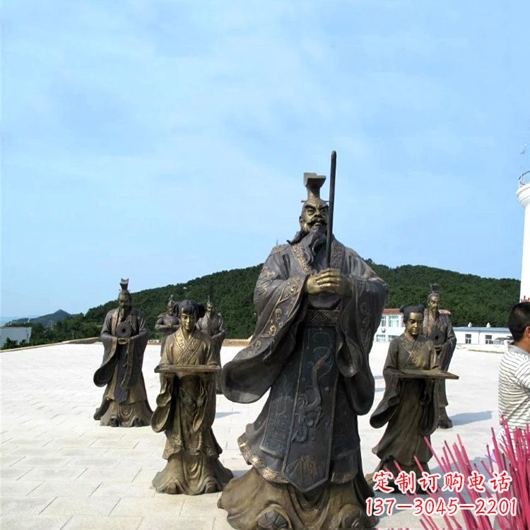 信阳中领雕塑——汉武帝刘彻祭天情景雕塑
