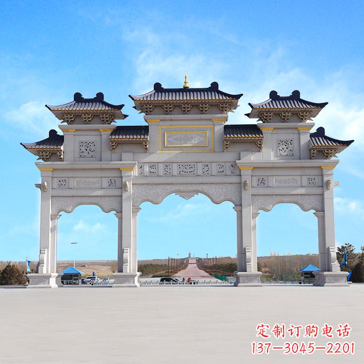 信阳牌坊雕塑定制,让您的景点更出彩