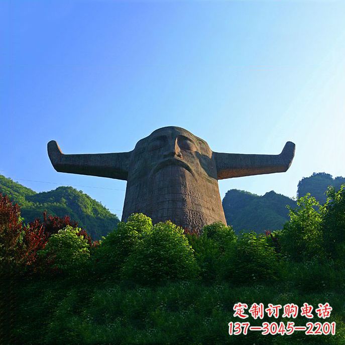 信阳中领雕塑:神农头像雕塑