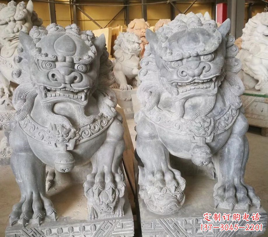 信阳南方石狮子雕塑,传承古典工艺