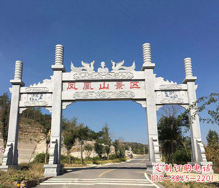 信阳中领雕塑：高质量牌坊石雕