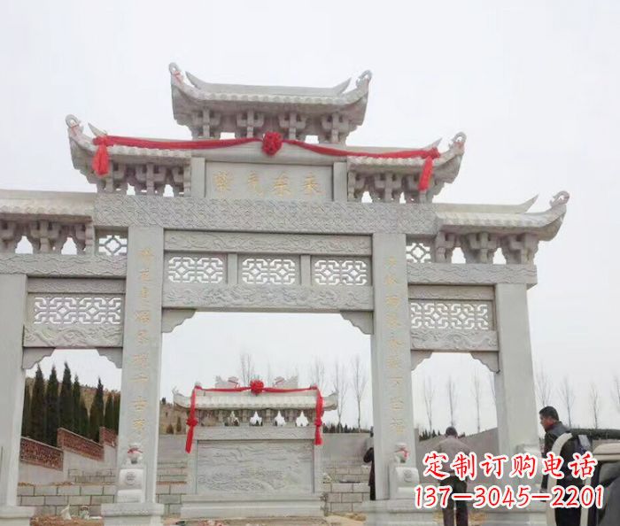信阳中领雕塑专业定制牌坊石雕