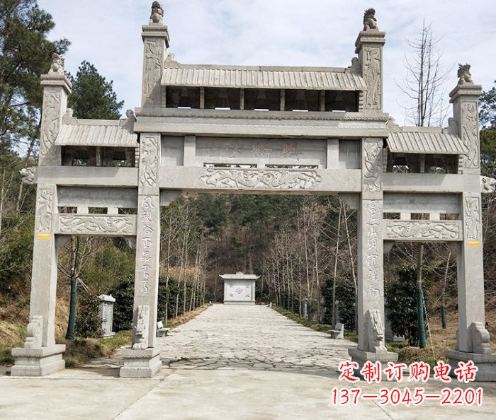 信阳中领雕塑定制牌坊石雕