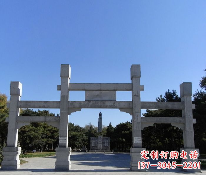 信阳中领雕塑石雕牌坊定制