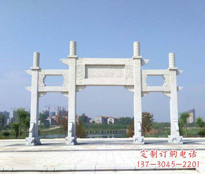 信阳精美牌楼石雕,给你传统文化的享受