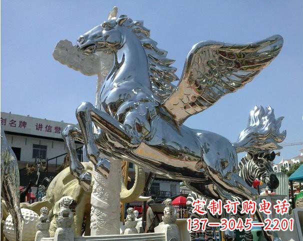 信阳中领雕塑定制的飞马雕塑