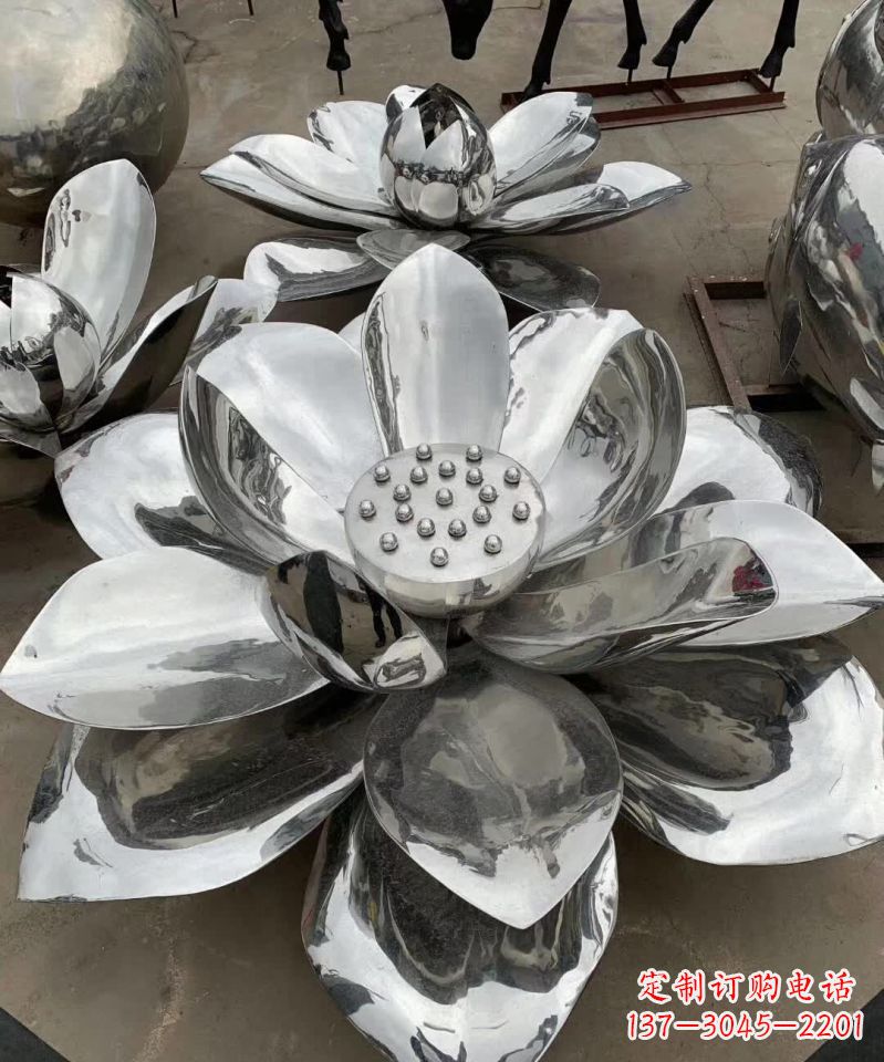 信阳精美不锈钢荷花雕塑,点亮你的家园