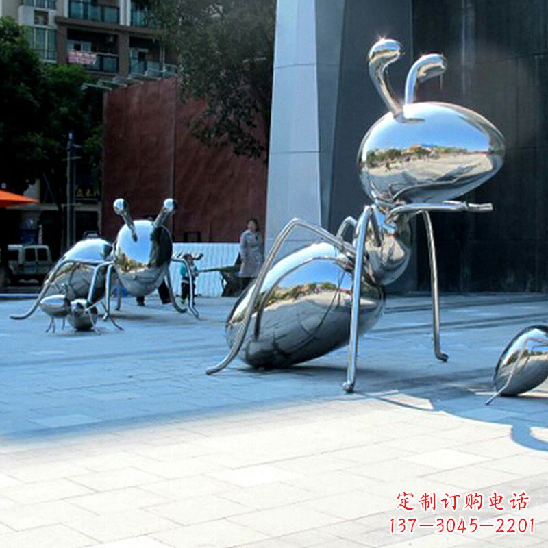 信阳优雅而不凡的蚂蚁不锈钢雕塑