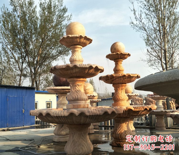信阳古典九龙喷泉雕塑,可观赏九龙戏珠石