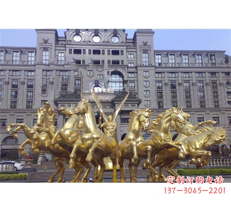 信阳阿波罗战车铜雕,雕刻令人惊叹