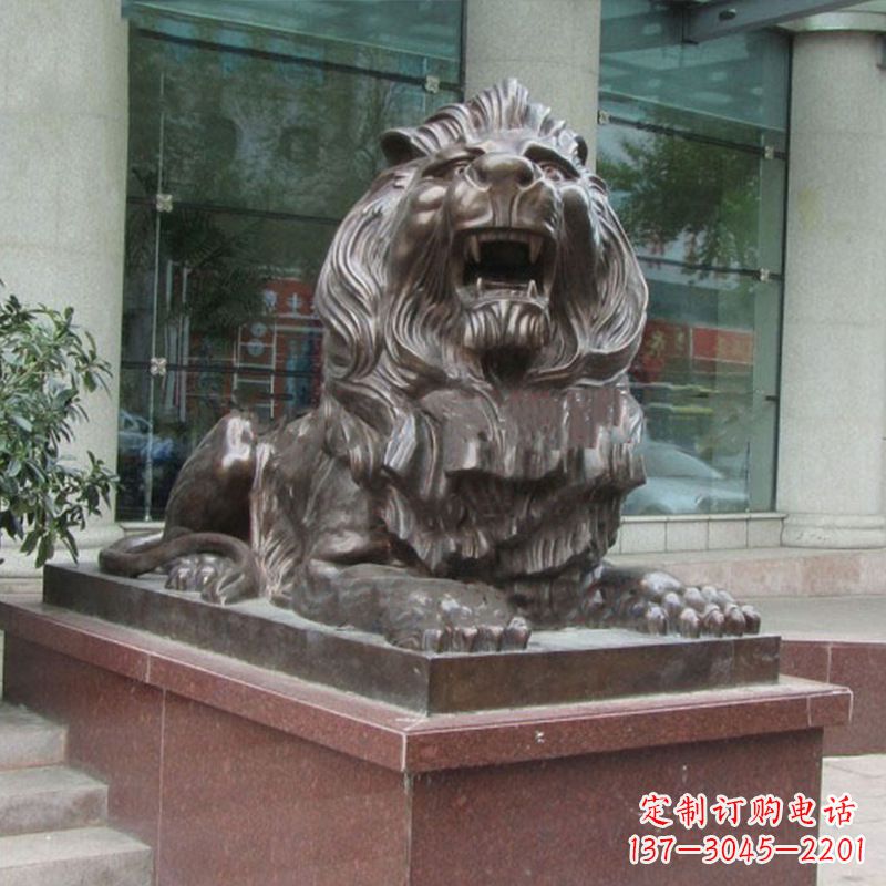 信阳传统工艺,百年老店,狮子铜雕塑