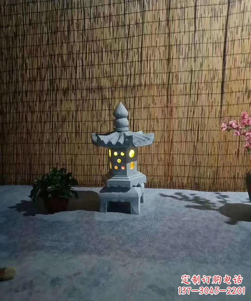信阳专业设计、制作酒店石灯雕塑