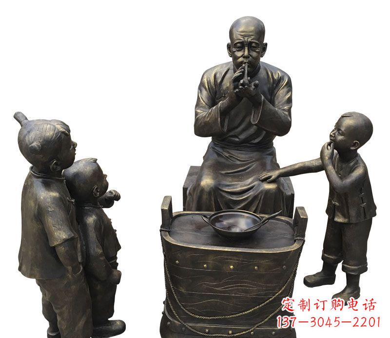 信阳尊贵的儿童铜雕糖人