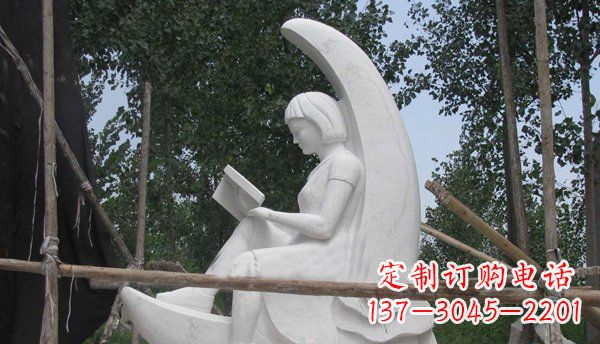 信阳中领雕塑高品质小女孩汉白玉石雕