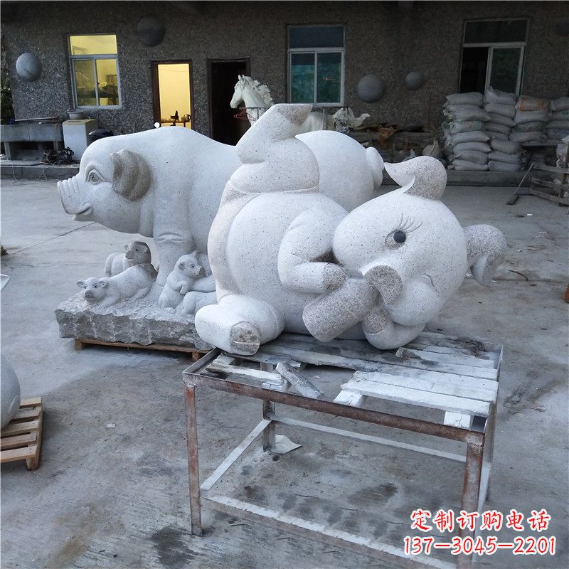 信阳精致大理石动物雕塑