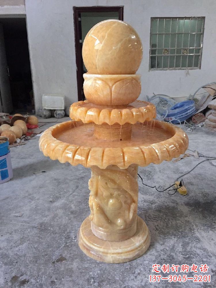 信阳品位客厅的福气——风水球雕塑