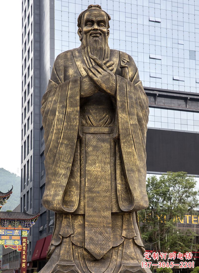 信阳传承古代名人铜雕,一件件精美雕塑装点你的生活
