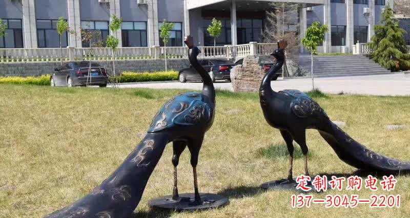 信阳领雕塑-孔雀铜雕,高雅精美的艺术精品