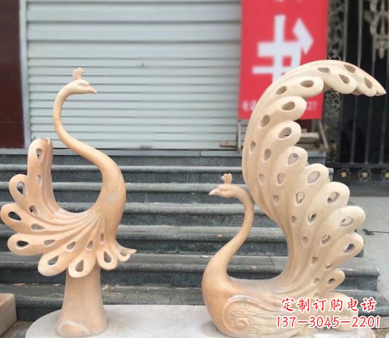 信阳中领雕塑专业提供独特精致的孔雀石雕塑,以…
