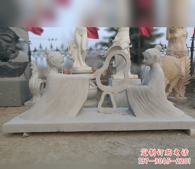 信阳选择传统工艺,重现古代大臣孔融的精致雕塑