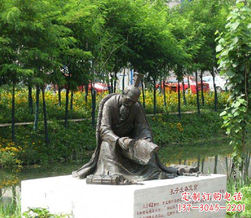 信阳孔子雕塑,传承古代名人精神