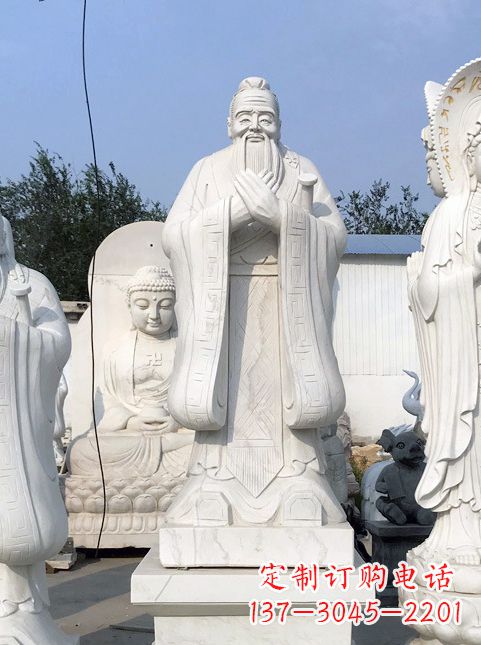 信阳拥有古典文化底蕴的孔子雕塑