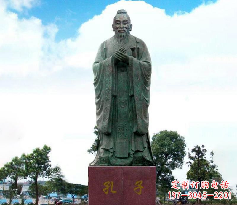 信阳领雕塑:孔子雕塑尊崇传承