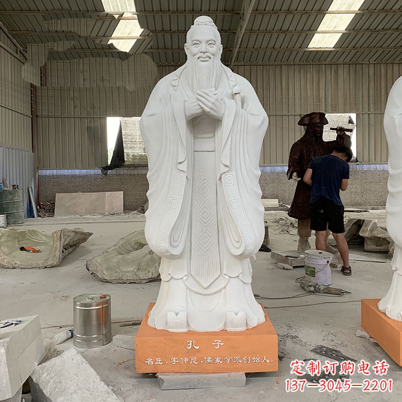 信阳孔子石雕,传承智慧与文化