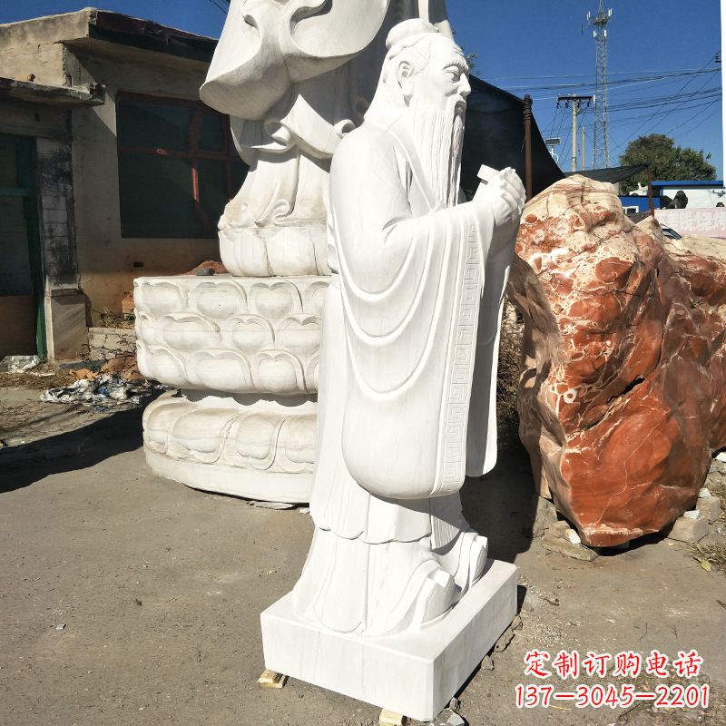 信阳用艺术雕刻一流品质体验传承历史的孔子石雕
