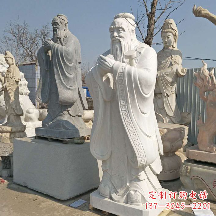 信阳雕塑大师之作:孔子铜雕
