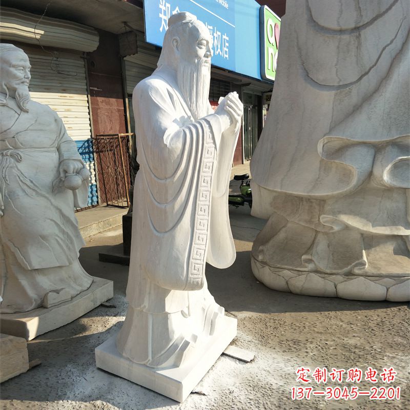 信阳中领雕塑|传承传统,唯美的孔子雕塑