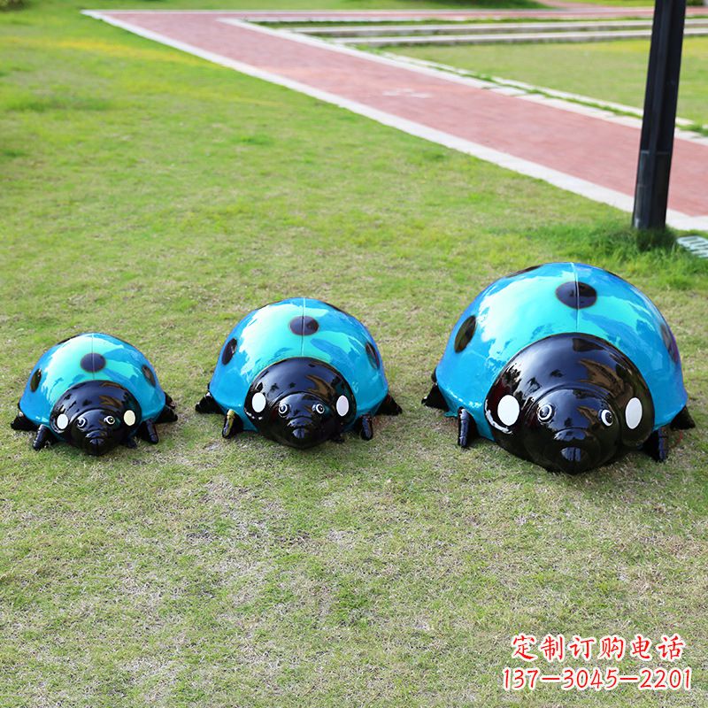 信阳中领雕塑青蓝瓢虫雕塑是一款独特而又精致的…