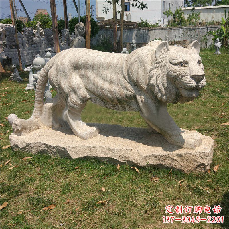 信阳中领雕塑推出老虎石雕艺术品,这是一种以花…