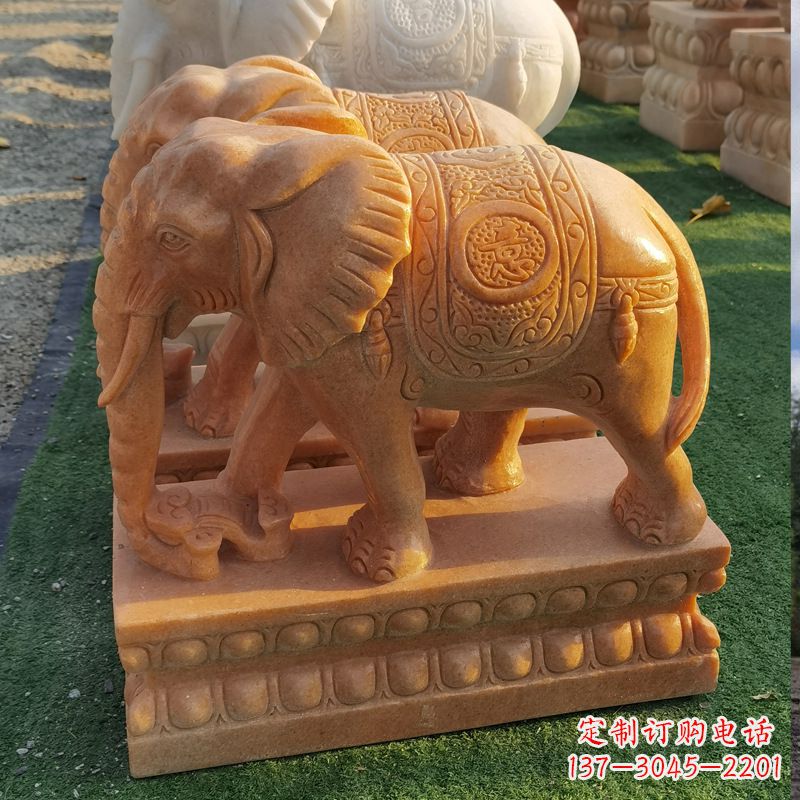 信阳中领雕塑-老石大象雕塑