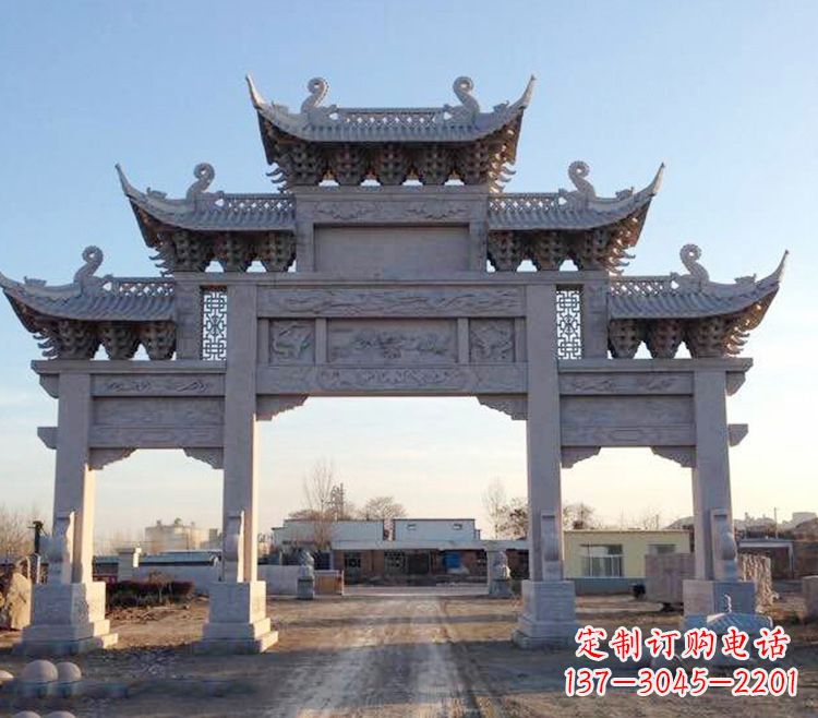信阳传承创新,老石牌坊雕塑定制